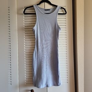 LIGHT BLUE FITTED DRESS